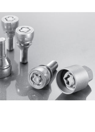 BULLONI ANTIFURTO STARLOCK CON CERCHIO IN ACCIAIO BULLONE ANTIRAPINA AUTO COMPATIBILE CON LOTUS Esprit 2.2 Turbo SE  dal 1989 in poi   -  KIT 4 BULLONI (DADI)+1 CHIAVE OMOLOGATO