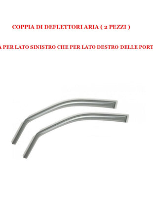 DEFLETTORE ARIA PER AUTO MONOVOLUME-FUORISTRADA ANTIVENTO PER FINESTRINO PER GALAXIfino al 06/ALHAMBRA/SHARAN 13.049M COPPIA DI DEFLETTORI ANTERIORI FARAD (2 PEZZI) PER PIOGGIA E VENTO