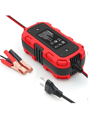 Caricabatterie per Moto Scooter Mantenitore di Carica 12Volt 2A per Batteria al Piombo COMPATIBILE CON VICTORY VEGAS 1634 caricabatteria supporta batterie da 4Ah a 30Ah dotato di display
