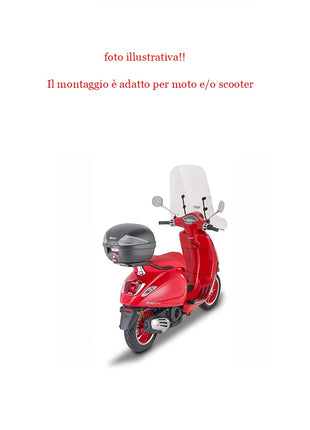 PER CAGIVA  ELEFANT 650  BAULETTO GIVI 29LT B29NT2 TECH VALIGIA NERA BAULE COMPRESO DI PIASTRA E KIT UNIVERSALE PER PORTAPACCHI POSTERIORE 1 CASCO INTEGRALE O JET