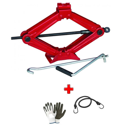 CRIC SOLLEVA FINO A 2.000 kg = 20 QUINTALI = 2 TONNELLATE CRIC A PANTOGRAFO PER AUTO CRICK PER GOMME PNEUMATICI CON MANIGLIA GIREVOLE SOLLEVA FINO A 2 TONNELLATE CON BASE IN ACCIAIO