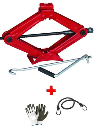 PER FIAT 500L WAGON CRIC A PANTOGRAFO PER AUTO CRICK PER GOMME PNEUMATICI CON MANIGLIA GIREVOLE SOLLEVA FINO A 2 TONNELLATE CON BASE IN ACCIAIO