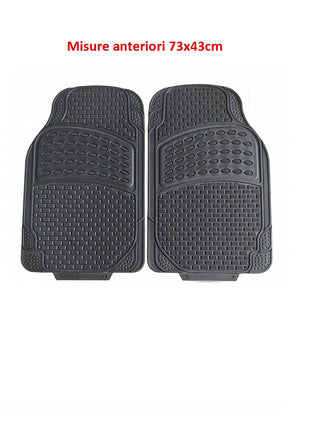 TAPPETINI AUTO PER SUZUKI SWIFT SET DI 4 TAPPETI IN PVC 2 ANTERIORI 73x43cm E 2 POSTERIORI 45x43cm FONDO ANTISCIVOLO SAGOMABILI TAPPETINO CON PRETAGLI UNIVERSALE