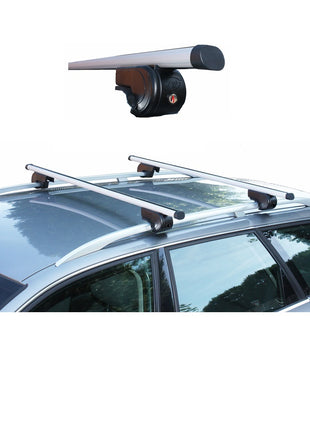 BARRE PORTATUTTO IN ALLUMINIO CAM PORTABAGAGLI PER TETTO AUTO 127CM COMPATIBILE CON TATA Indigo SW Rail aperti da anno 2004 PORTAPACCHI PER REALING ALTI PORTATA 100KG
