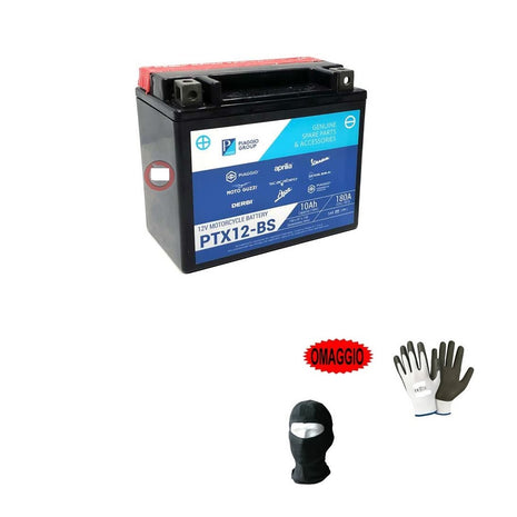 BATTERIA YTX12-BS PIAGGIO PRONTA AL MONTAGGIO 12V/10AH BATTERIE PER MOTO SCOOTER FAI DA TE SPECIFICA MISURE 150X87X130MM PER PIAGGIO Beverly 200 2001 A 2003