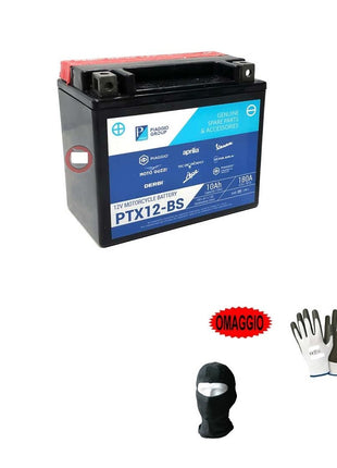 BATTERIA YTX12-BS PIAGGIO PRONTA AL MONTAGGIO 12V/10AH BATTERIE PER MOTO SCOOTER FAI DA TE SPECIFICA MISURE 150X87X130MM PER TRIUMPH Thruxton R 1200 2016 A 2020