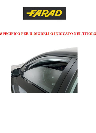 COPPIA DI DEFLETTORI ANTIVENTO PER AUTO PER PIOGGIA E VENTO FARAD PER HONDA SONICA 4P 96 in poi 00 12.255 PROTEZIONE PER FINESTRINO DEFLETTORE ARIA PER VETRO ANTERIORE AUTO