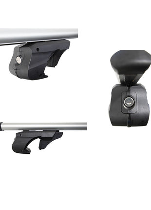 BARRE DA TETTO PER AUTO PORTAPACCHI BARRA PORTATUTTO PER TOYOTA Hilux sw4 2006 BP022 PORTABAGAGLI 120-125CM PER RAILING ALTI IN ALLUMINIO OMOLOGATI CON SERRATURA  2 CHIAVI