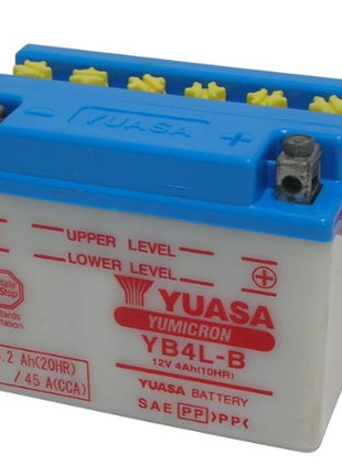 COMPATIBILE CON Y AMAHA DT X SM (2C3C/14P) DT X SM (2C3C/14P) 50 2006-2013 BATTERIA YUASA YB4L-B 12V/4AH BATTERIE PER MOTO SCOOTER SPECIFICA COMPLETA E GIA' PRONTA AL MONTAGGIO