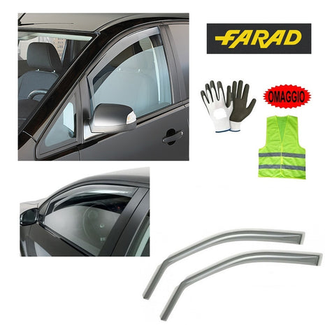 DEFLETTORE ARIA PER AUTO MONOVOLUME-FUORISTRADA ANTIVENTO PER FINESTRINO PER BMW X5 E70 5P 06 in poi 13 / BMW X5 F15 5P 14 in poi  14.167M COPPIA DI DEFLETTORI FARAD (2 PEZZI) PER PIOGGIA E VENTO