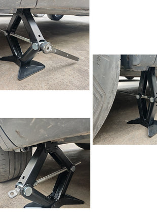 CRIC A PANTOGRAFO DA 2 TONNELLATE CON CRICCHETTO E CHIAVE A BUSSOLA ALLUNGABILE TELESCOPICA  PER  CHRYSLER VALIGETTA KIT AUTO SET PER EMERGENZA STRADALE SOLLEVAMENTO GOMME AUTO