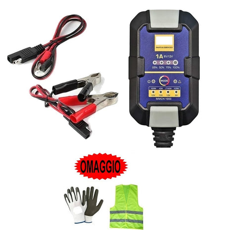 CARICABATTERIE AUTOMATICO 6V/12VOLT PER BATTERIA AL PIOMBO/AGM/GEL/LITIO PER KTM 950 SUPERMOTO  MANTENITORE DI CARICA IDEALE PER AUTO,MOTO,CAMPER QUAD JET SKI MAX 30AH