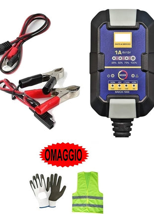 CARICABATTERIE AUTOMATICO 6V/12VOLT PER BATTERIA AL PIOMBO/AGM/GEL/LITIO PER KTM 990 SUPER DUKE R  MANTENITORE DI CARICA IDEALE PER AUTO,MOTO,CAMPER QUAD JET SKI MAX 30AH