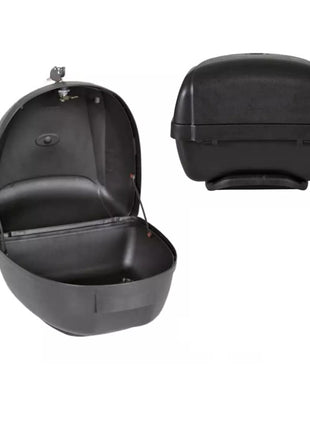 PER APRILIA SCARABEO 500 GT ABS  BAULETTO VALIGIA BAULE 28 LT NERO+PIASTRA+MANIGLIA PER PORTAPACCHI MOTO-SCOOTER PER CASCO INTEGRALE-JET-MODULARE UNIVERSALE SIFAM