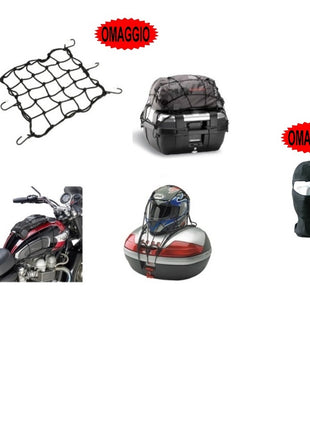 BAULETTO VALIGIA TRKKER 52BB LITE+PIASTRA E251+RETE+TAPPETO GIVI PER 2 CASCHI INTEGRALI/JET 52LT SECURITY LOOCK MOTO-SCOOTER CON PORTAPACCHI COMPATIBILE CON 1690 FLHTCUTG TRI GLIDE ULTRA LIMITED