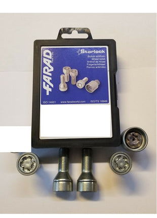 BULLONI ANTIFURTO STARLOCK CON CERCHIO IN LEGA BULLONE (DADO) ANTIRAPINA AUTO COMPATIBILE CON CITROEN C4 Aircross dal 2014 in poi  382/E KIT 4 BULLONI (DADI)+1 CHIAVE OMOLOGATO