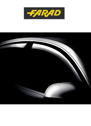 COPPIA DI DEFLETTORI ANTIVENTO PER AUTO PER PIOGGIA E VENTO FARAD PER Mitsubishi COLT 5P 04 in poi  12.E14 PROTEZIONE PER FINESTRINO DEFLETTORE ARIA PER VETRO ANTERIORE AUTO