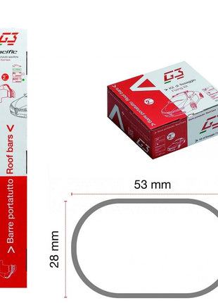 BARRE PORTATUTTO PER TETTO AUTO 110CM BARRA PER AUTO COMPATIBILE CON Mazda 6 4p 2008 ( 68055 ) PORTABAGAGLI IN ACCIAIO SENZA CORRIMANO CON KIT ATTACCO DIRETTO SUL TETTO