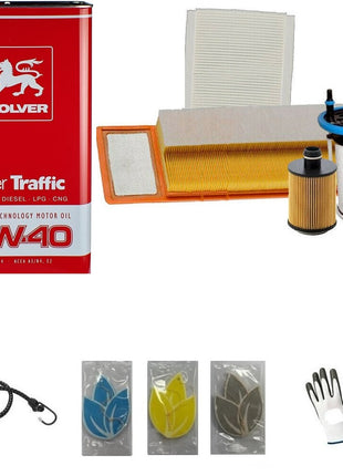 TAGLIANDO AUTO COMPLETO 4LT.OLIO+FILTRO ARIA+FILTRO OLIO+FILTRO CARBURANTE+FILTRO ABITACOLO COMPATIBILE CON POLO IV 1.4 TDI B042