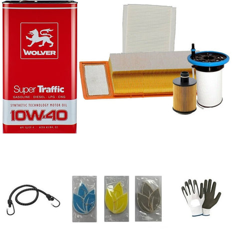 TAGLIANDO AUTO COMPLETO 4LT.OLIO+FILTRO ARIA+FILTRO OLIO+FILTRO CARBURANTE+FILTRO ABITACOLO COMPATIBILE CON VW Golf VI 1.9/2.0 TDI Cv 90/105 (09/2003 IN POI)B032